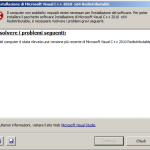 DotDefender v5.13.13290, errore su librerie Microsoft Visual C++ 2010 Redistributable Package x86