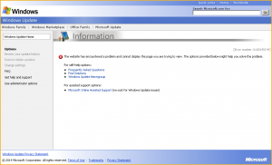 Windows 2003 - Windows Update error 0x80190194