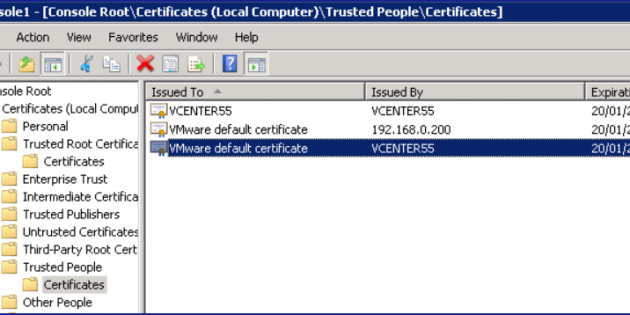 Citrix – Cannot connect to the vCenter server due to a certificate error
