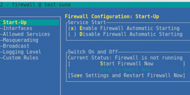 SUSE Enterprise 12 – Disattivare Firewall e Attivare SSH