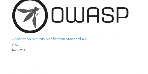 Application Security Verification Standard 4.0